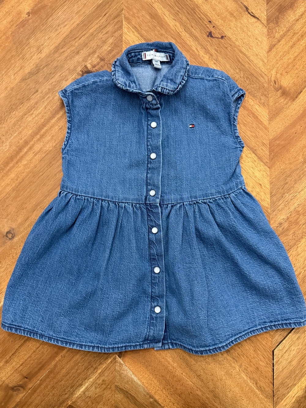 Toddler Tommy Hilfiger Denim Dress 24M 100% Cotton